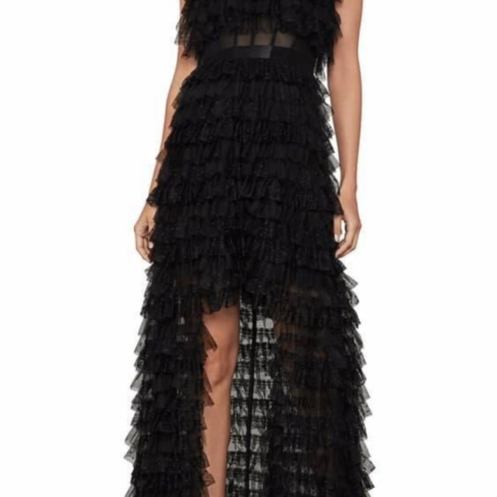 New BCBGMAXAZRIA black strapless dress.